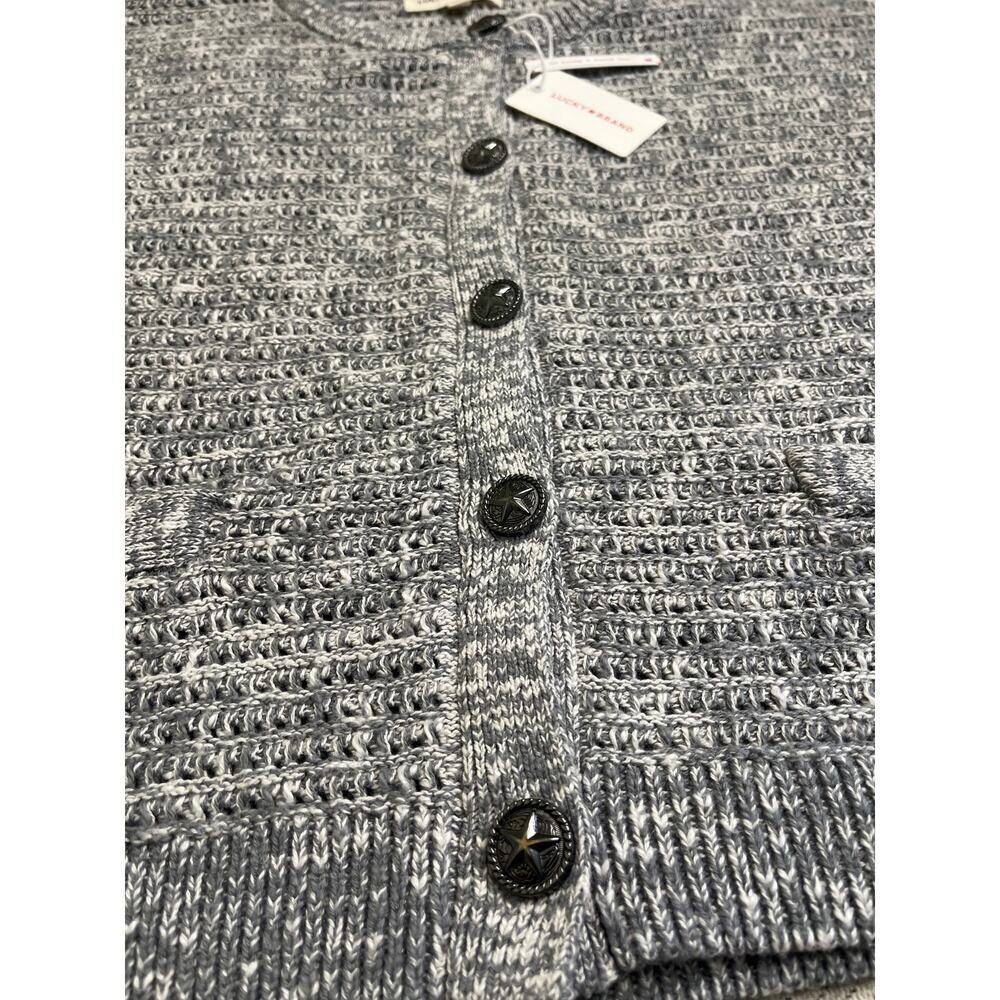 Lucky Brand Short Sleeve Cotton Button Down Cardigan, size XL, MSRP $89.50 - Picture 5 of 13
